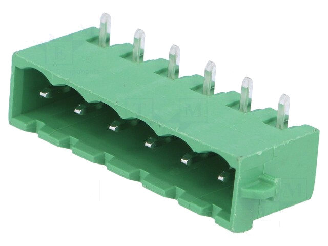 Ontkoppelbare terminal strip; 5,08mm; banen: 6; hoek van 90 ° Ontkoppelbare terminal strip; 5,08mm; banen: 6; hoek van 90 °